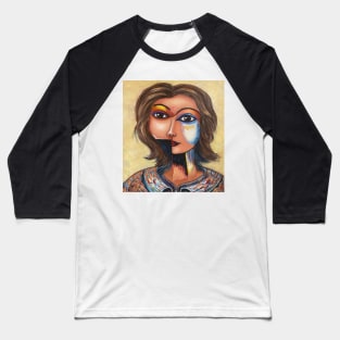 Woman Portrait | Expressionism Baseball T-Shirt